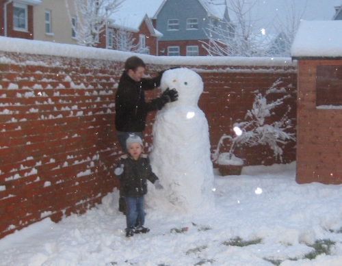 Snowman in-progress